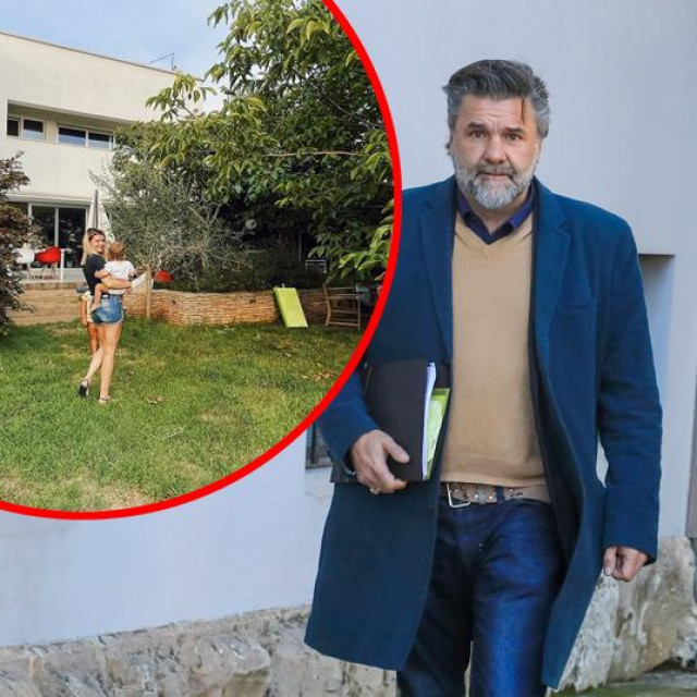 Ella Dvornik ispred kuže u Balama i Charles Pearce ispred suda