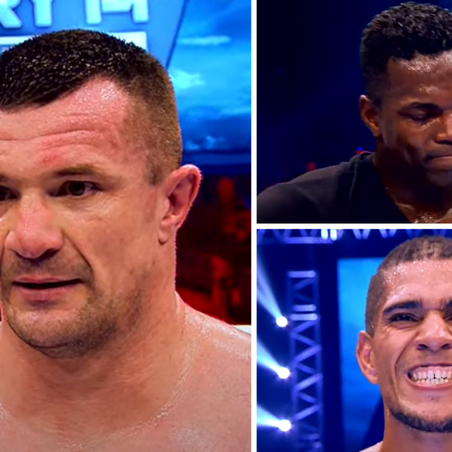 Cro Cop (lijevo | Remy Bonjasky (gore desno) | Alex Pereira (dolje desno)