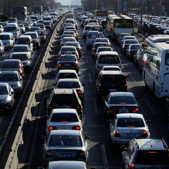 Promet u Pekingu (ilustracija)