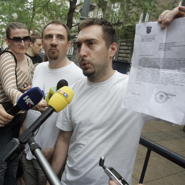 Tomašević u jednoj od svojih prosvjednih akcija 2018. godine