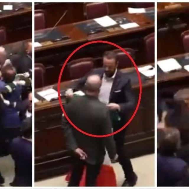 Kaos u talijanskom parlamentu