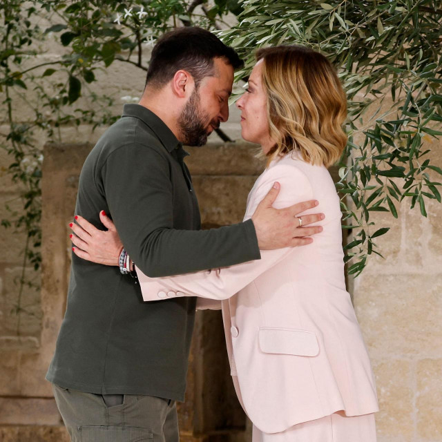 Volodimir Zelenski i Giorgia Meloni