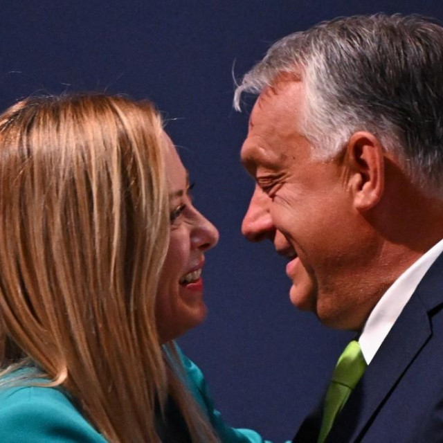 Giorgia Meloni i Viktor Orban