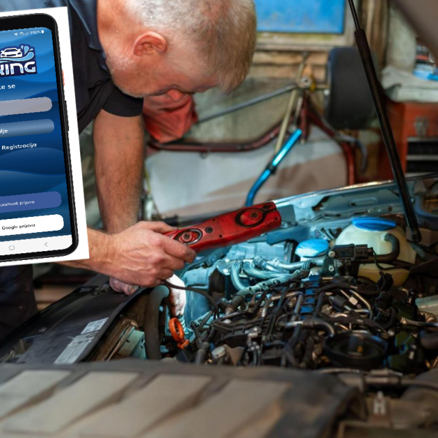 Popravak automobila, ilustracija