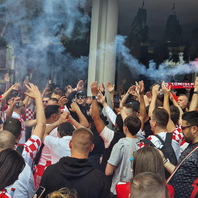 Hrvatski navijači u Berlinu
