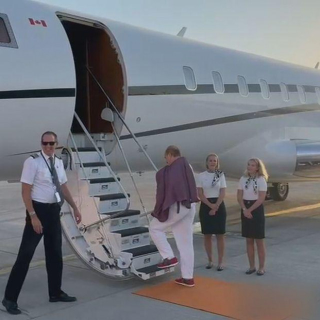 Mladen Grdović i privatni avion