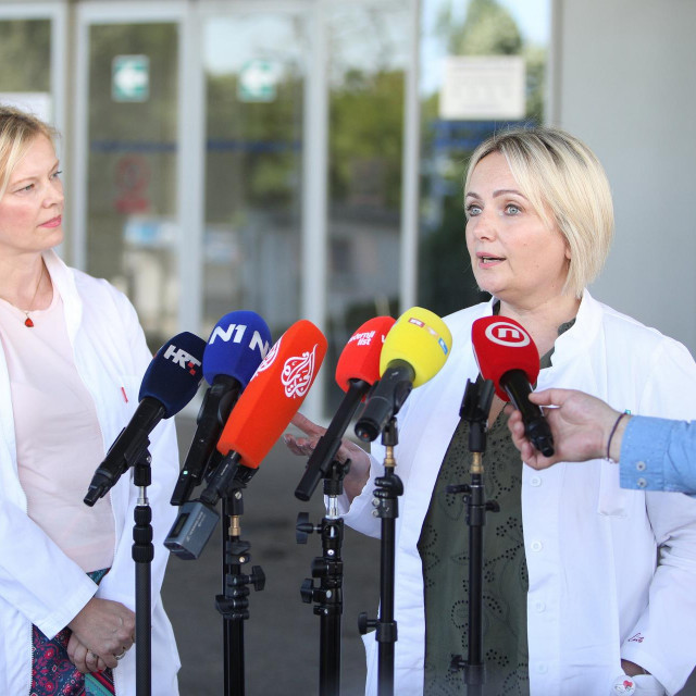 Konferencija za medije povodom izbijanja legionele u bolnici Rebro