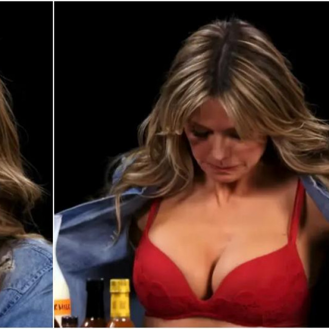 Heidi Klum u emisiji ‘Hot Ones‘