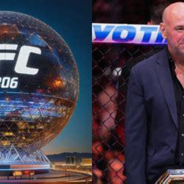 UFC 306 Sphere (lijevo) i Dana White (desno)