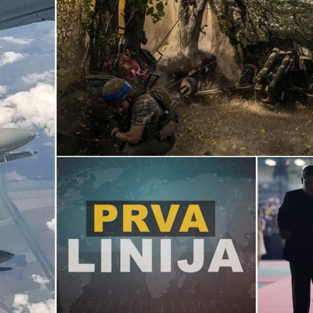 Ruske bombe; ukrajinski vojnici na fronti, Kim Jong-Un i Vladimir Putin