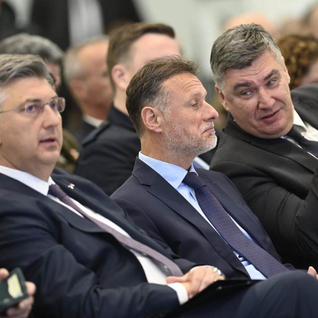 Andrej Plenković, Gordan Jandroković i Zoran Milanović