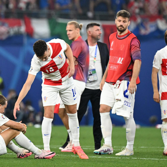 Tužna lica hrvatskih nogometaša