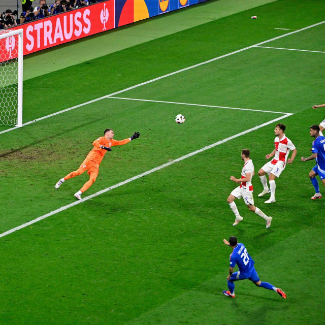 Pogodak Zaccagnija za 1-1 u osmoj minuti sudačke nadoknade