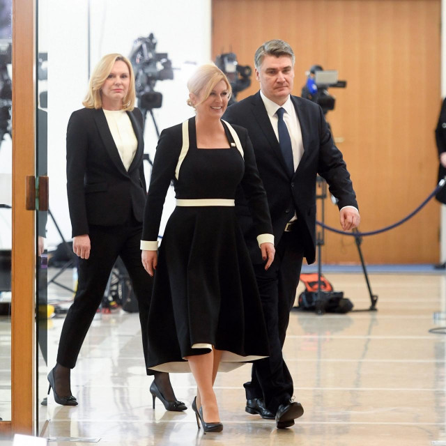 Kolinda Grabar Kitarović i Zoran Milanović