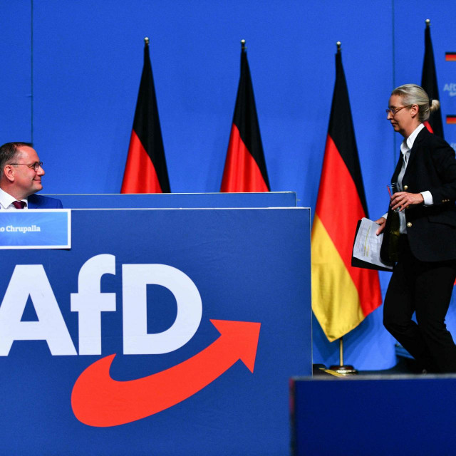  Alice Weidel i Tino Chrupalla na kongresu stranke u Essenu