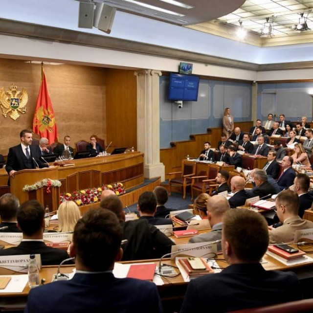 Skupština Crne Gore, obraćanje Milojka Spajića