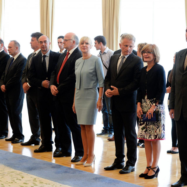 Ceremonija polaganja svečane prisege novoizabranih sudaca Ustavnog suda Republike Hrvatske ispred bivše predsjednice Kolinde Grabar Kitarović, arhivska fotografija