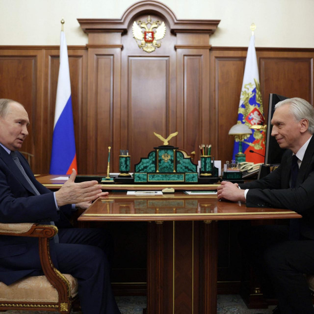 Plinska strategija - ruski predsjednik Vladimir Putin i jedan od čelnika Gazproma Alexander Dyukov za ovotjednog sastanka u Kremlju