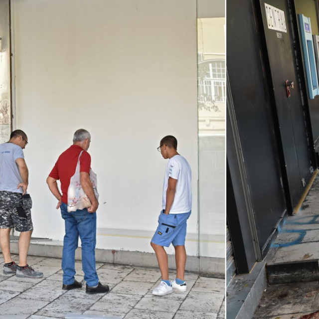 Razbijeno staklo ispred Centrala