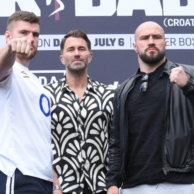 Johnny Fisher, Eddie Hearn i Alen ”The Savage” Babić