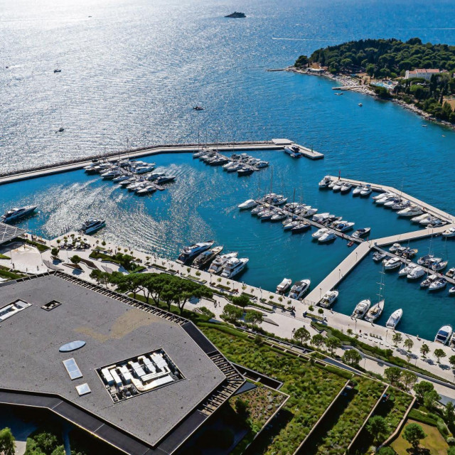 Rovinj, 090822...ACI marina Rovinj...Na fotografijiACI marina Rovinj iz zraka...FotoTomislav Kristo/CROPIX