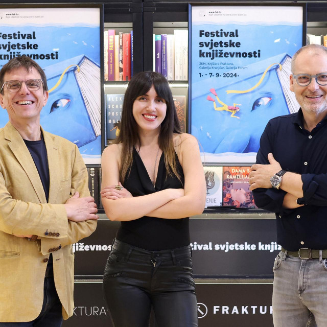 U Knjižari Fraktura održana je konferencija za novinare povodom FSK-a 2024.