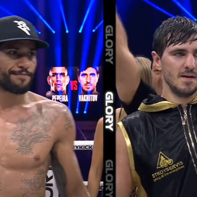 Alex Pereira (lijevo) i Artem Vakhitov (desno)