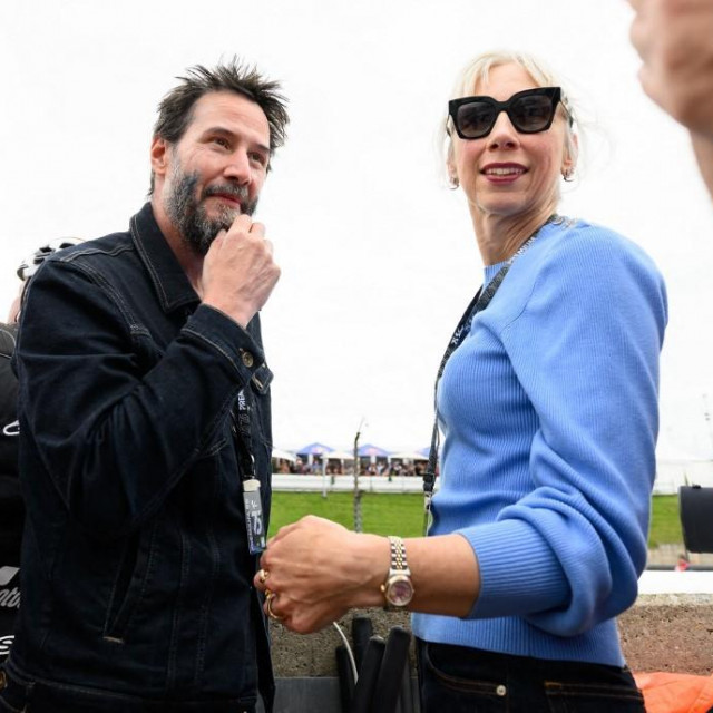Keanu Reeves i Alexandra Grant na Moto GP-ju u Sachsenringu