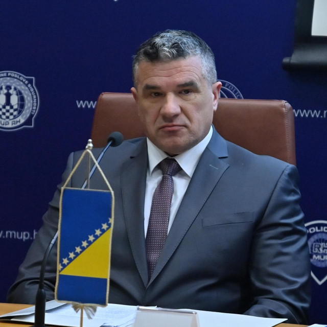 Zoran Galić, snimljen u ožujku 2024. u Ravnateljstvu policije u Zagrebu povodom predstavljanja operativne skupine ZeBRa  
 