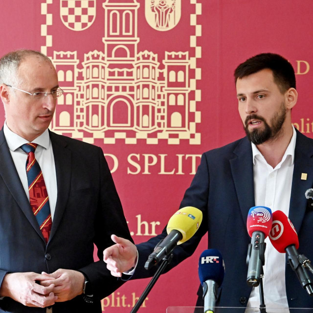 Gradonačelnik Ivica Puljak i zamjenik Bojan Ivošević