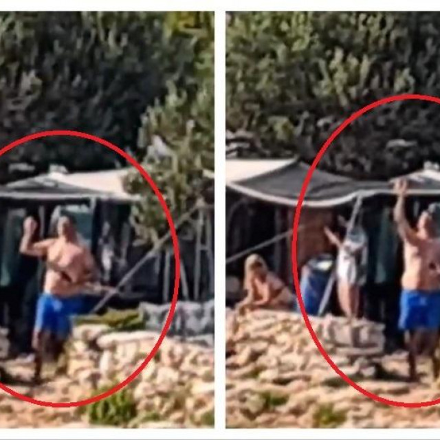 Snimku nesmotrenog muškarca objavio je portal Morski.hr