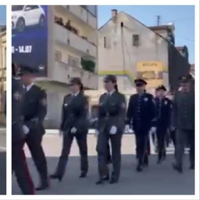 Defile pripadnika Vojske Srbije kroz Prijedor