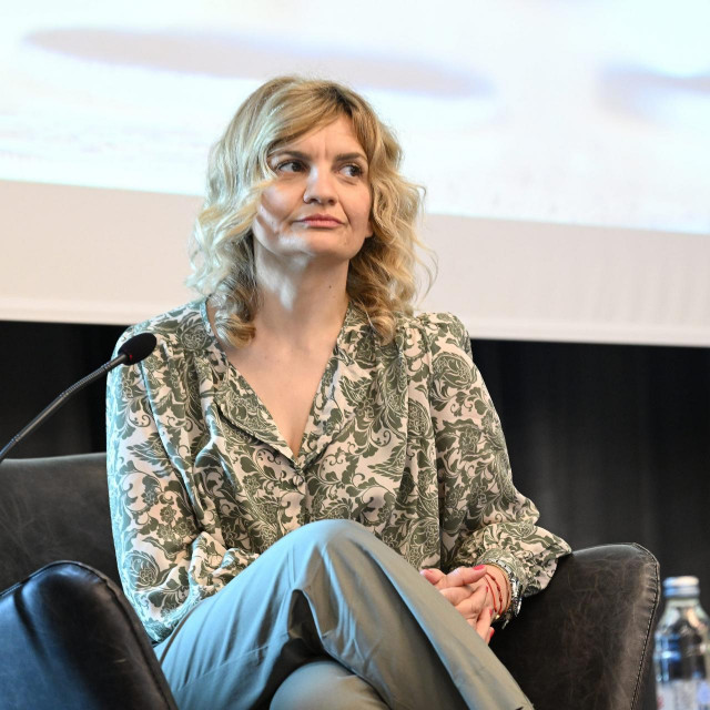 Zagreb, 230523.
Hotel Garden in.
Konferencija AmCham Odrzivi porezni sustav: politika, praksa i perspektive.
Na fotografiji: Tajana Barbic.