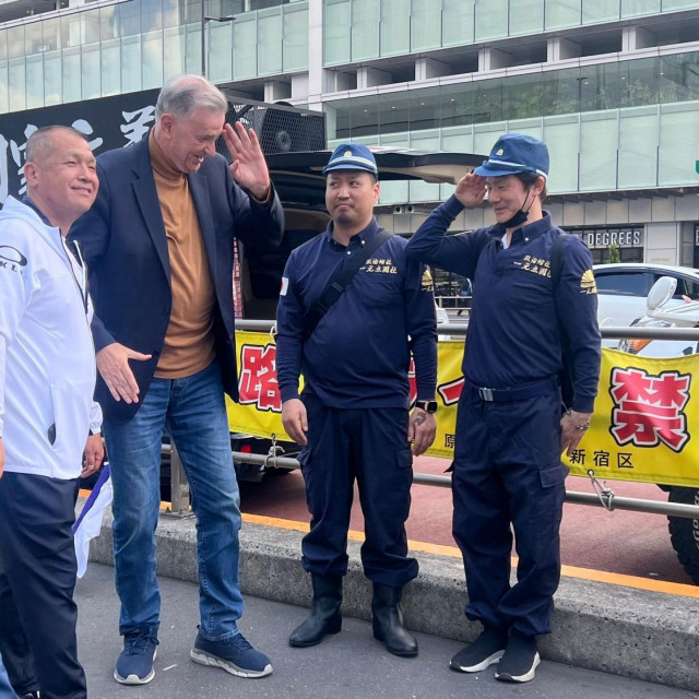 Goran Milić s japanskim neonacistima