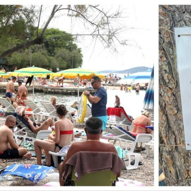 Vodice, naplata ručnika u Beach baru