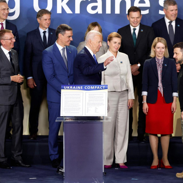 Joe Biden je pred zapadnim čelnicima i publikom Volodimira Zelenskog predstavio kao predsjednika Putina