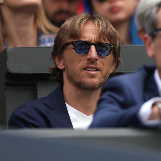 Luka Modrić gleda meč Alcaraza i Medvedeva