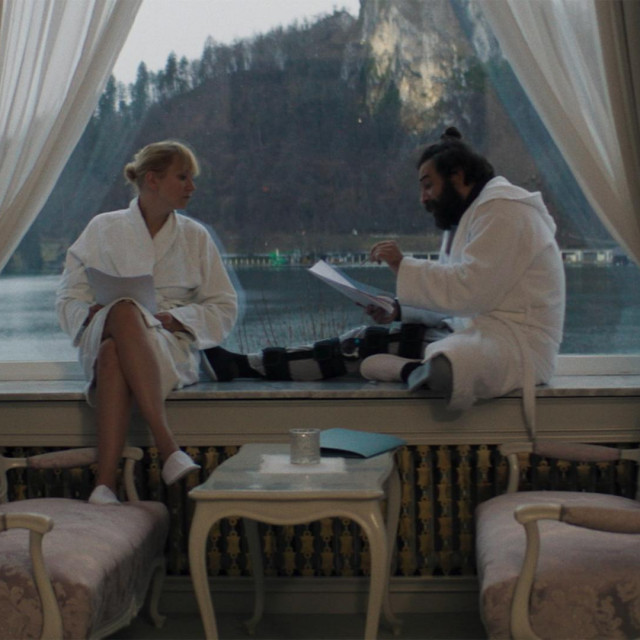 Scena iz filma snimanog na Bledu