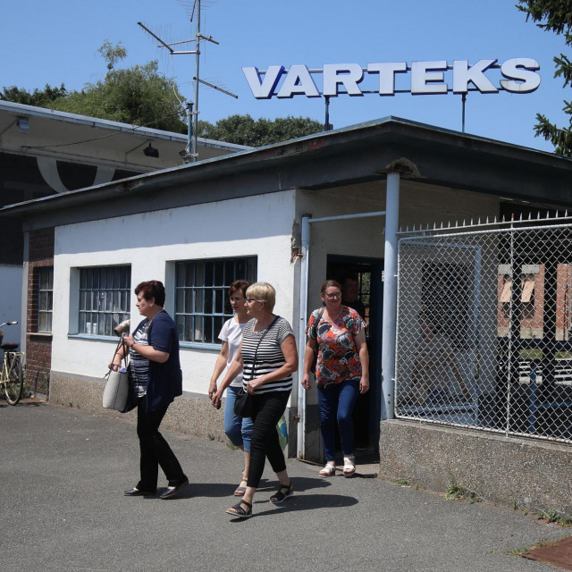 Odlazak radnica iz tvornice Varteks