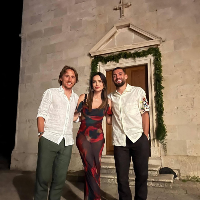 Luka Modrić, Severina i Mateo Kovačić