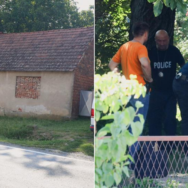 Policijski očevid u kući ubojice iz Daruvara