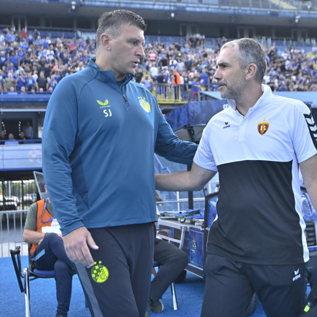 Sergej Jakirovic i trener Vardara Gorazd Mihajlov