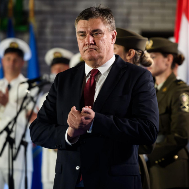 Zoran Milanović 2023. na prijemu u Kninu