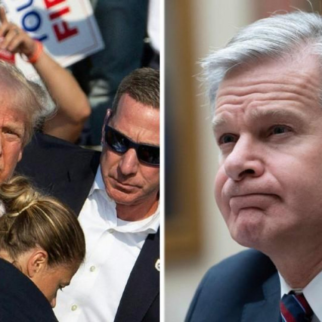 Donald Trump nakon atentata i Christopher Wray