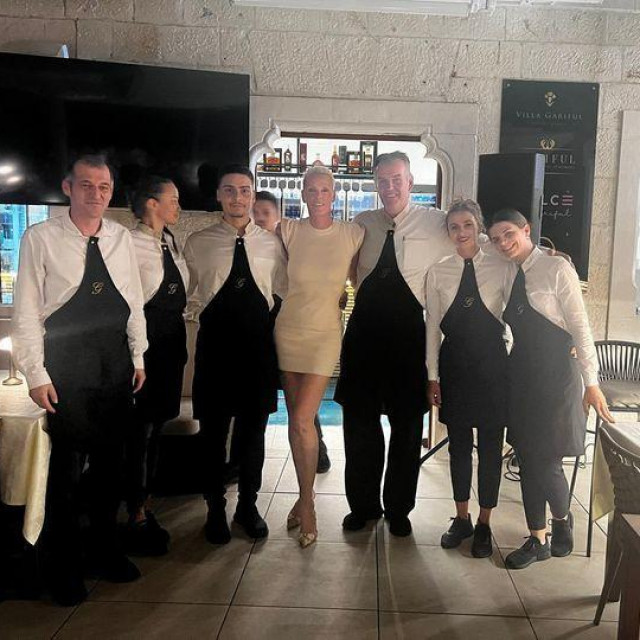 Brigitte Nielsen na Hvaru