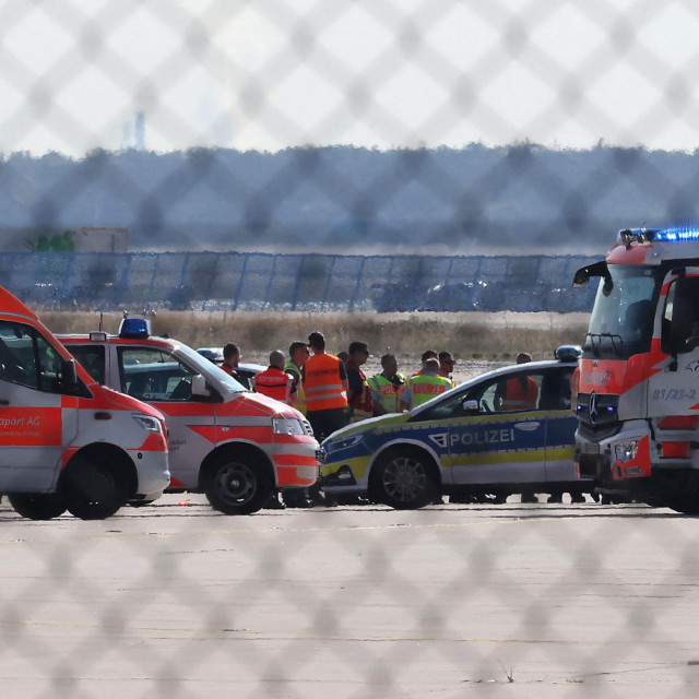 Policija i vatrogasci u Zračnoj luci Frankfurt