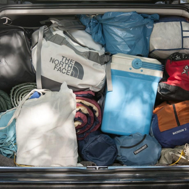 Prtljažnik automobila, ilustracija