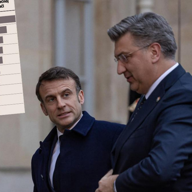 Emmanuel Macron i Andrej Plenković