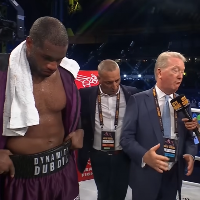 Daniel Dubois (lijevo) i Frank Warren (desno)