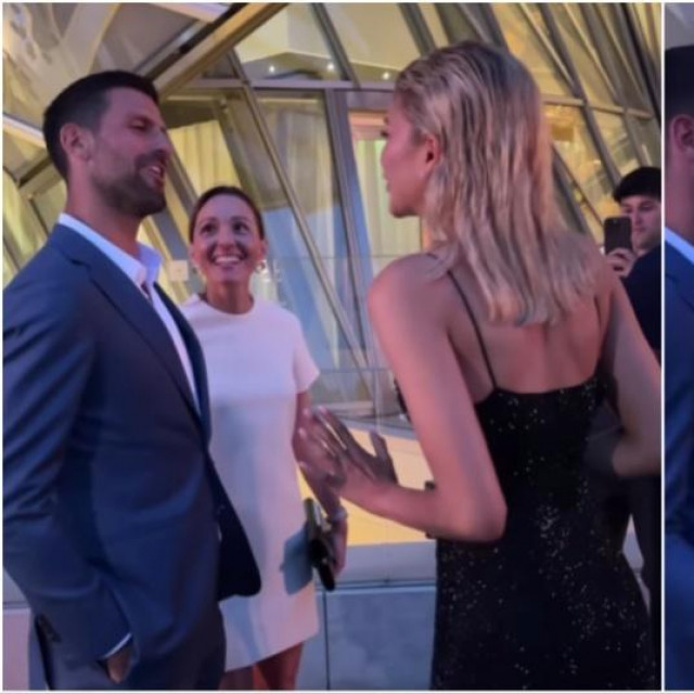Novak i Jelena Đoković sa Zendayom
